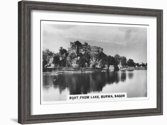 Fort from the Lake, Burwa, Sagor, India, C1925-null-Framed Giclee Print