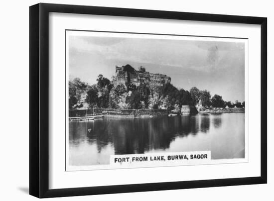 Fort from the Lake, Burwa, Sagor, India, C1925-null-Framed Giclee Print