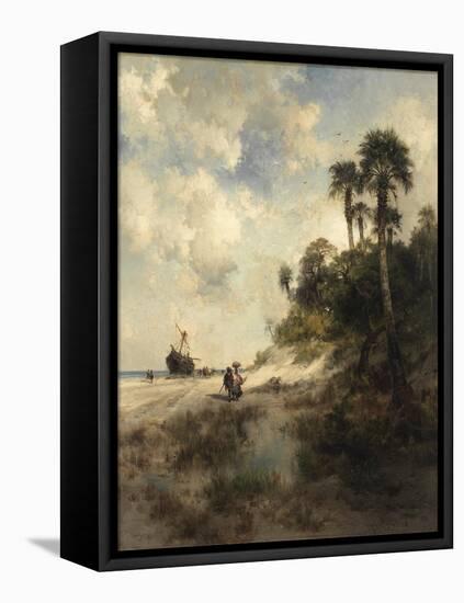 Fort George Island, Florida, 1878 (Oil on Canvas)-Thomas Moran-Framed Premier Image Canvas
