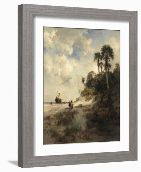 Fort George Island, Florida, 1878 (Oil on Canvas)-Thomas Moran-Framed Giclee Print