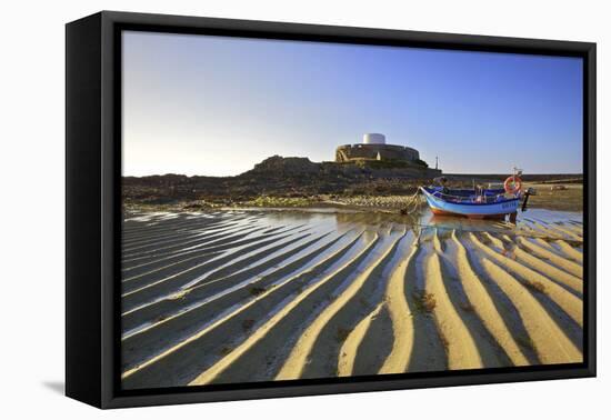 Fort Grey, Rocquaine Bay, Guernsey, Channel Islands-Neil Farrin-Framed Premier Image Canvas