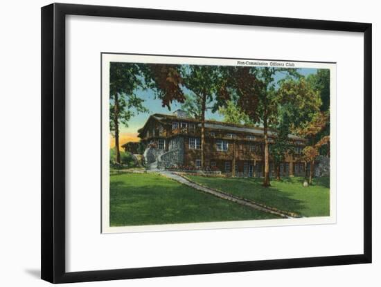 Fort Knox, Kentucky, Exterior View of the Non-Commission Officers Club-Lantern Press-Framed Art Print