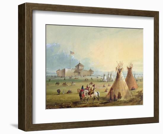 Fort Laramie, 1858-60-Alfred Jacob Miller-Framed Giclee Print