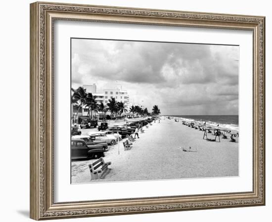 Fort Lauderdale Beachfront, 1949-null-Framed Photographic Print