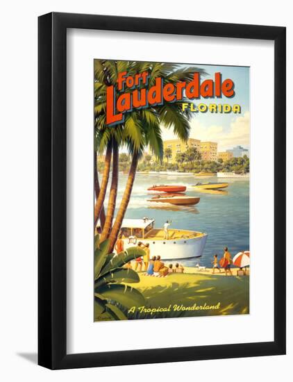 Fort Lauderdale, Florida-Kerne Erickson-Framed Art Print