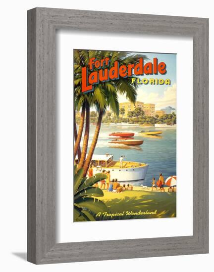 Fort Lauderdale, Florida-Kerne Erickson-Framed Art Print