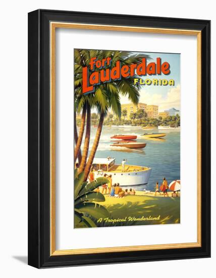 Fort Lauderdale, Florida-Kerne Erickson-Framed Art Print