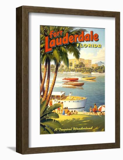 Fort Lauderdale, Florida-Kerne Erickson-Framed Art Print