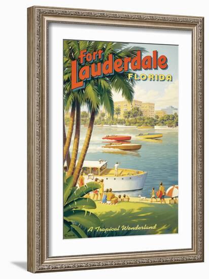 Fort Lauderdale, Florida-Kerne Erickson-Framed Giclee Print