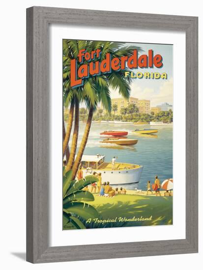 Fort Lauderdale, Florida-Kerne Erickson-Framed Giclee Print