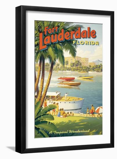 Fort Lauderdale, Florida-Kerne Erickson-Framed Giclee Print