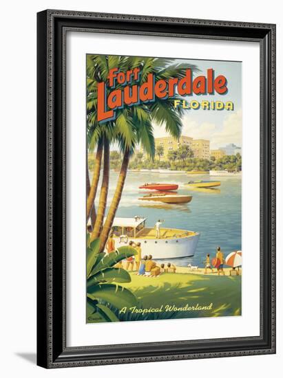 Fort Lauderdale, Florida-Kerne Erickson-Framed Giclee Print