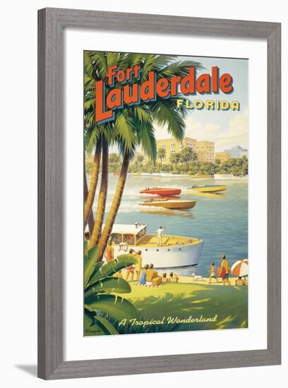 Fort Lauderdale, Florida-Kerne Erickson-Framed Giclee Print