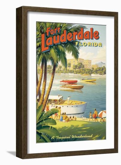 Fort Lauderdale, Florida-Kerne Erickson-Framed Art Print