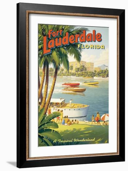 Fort Lauderdale, Florida-Kerne Erickson-Framed Art Print