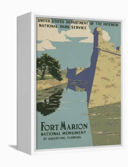 Fort Marion National Monument, St. Augustine, Florida, c.1938-null-Framed Stretched Canvas