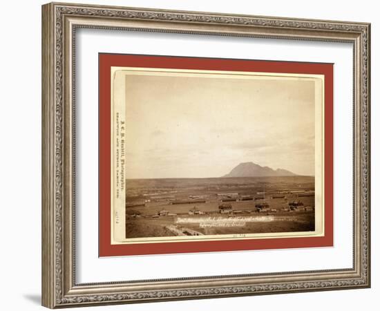 Fort Meade, Dakota. Bear Butte, 3 Miles Distant-John C. H. Grabill-Framed Giclee Print