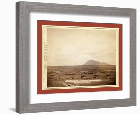 Fort Meade, Dakota. Bear Butte, 3 Miles Distant-John C. H. Grabill-Framed Giclee Print