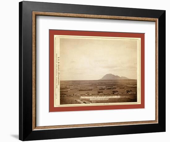 Fort Meade, Dakota. Bear Butte, 3 Miles Distant-John C. H. Grabill-Framed Giclee Print