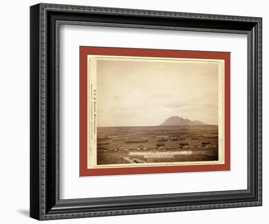 Fort Meade, Dakota. Bear Butte, 3 Miles Distant-John C. H. Grabill-Framed Giclee Print