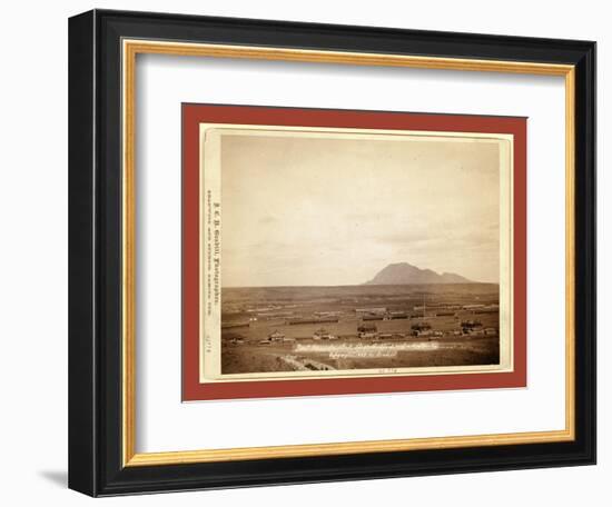 Fort Meade, Dakota. Bear Butte, 3 Miles Distant-John C. H. Grabill-Framed Giclee Print