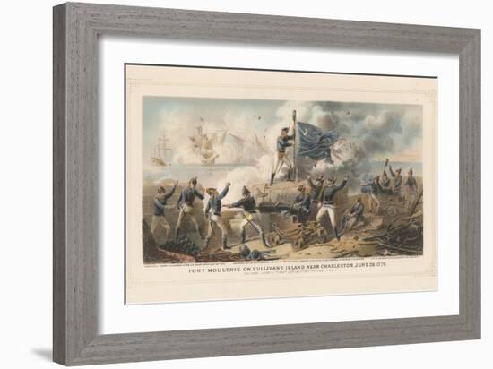 Fort Moultrie on Sullivan's Island Near Charleston, June 28th 1776, 1875-null-Framed Giclee Print