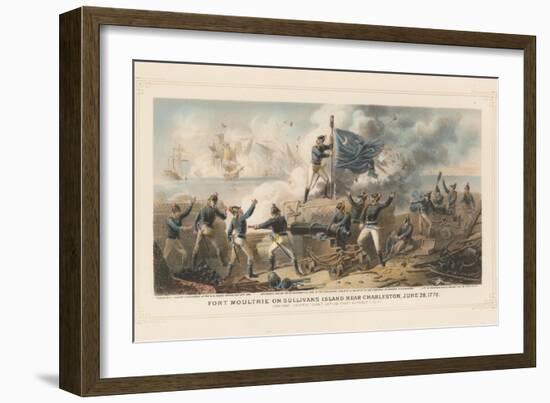 Fort Moultrie on Sullivan's Island Near Charleston, June 28th 1776, 1875-null-Framed Giclee Print