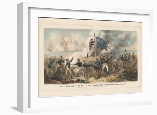 Fort Moultrie on Sullivan's Island Near Charleston, June 28th 1776, 1875-null-Framed Giclee Print