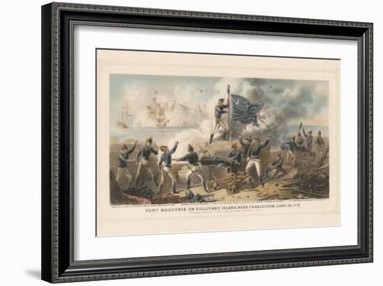 Fort Moultrie on Sullivan's Island Near Charleston, June 28th 1776, 1875-null-Framed Giclee Print