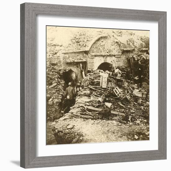 Fort of Souville, Verdun, northern France, c1914-c1918-Unknown-Framed Photographic Print