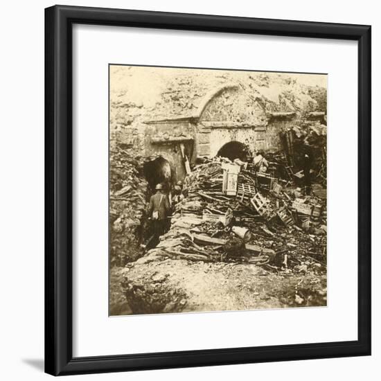 Fort of Souville, Verdun, northern France, c1914-c1918-Unknown-Framed Photographic Print