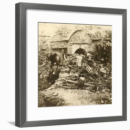 Fort of Souville, Verdun, northern France, c1914-c1918-Unknown-Framed Photographic Print