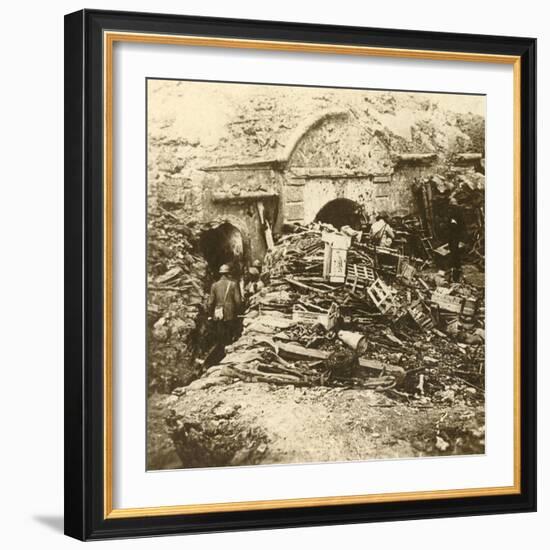 Fort of Souville, Verdun, northern France, c1914-c1918-Unknown-Framed Photographic Print