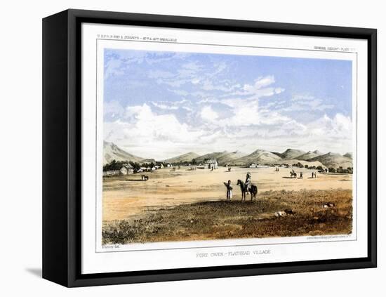 Fort Owen, Flathead Village, USA, 1856-John Mix Stanley-Framed Premier Image Canvas