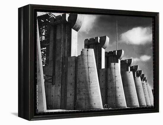 Fort Peck Dam as Featured on the Very First Cover of Life Magazine-Margaret Bourke-White-Framed Premier Image Canvas