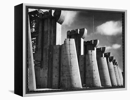 Fort Peck Dam as Featured on the Very First Cover of Life Magazine-Margaret Bourke-White-Framed Premier Image Canvas