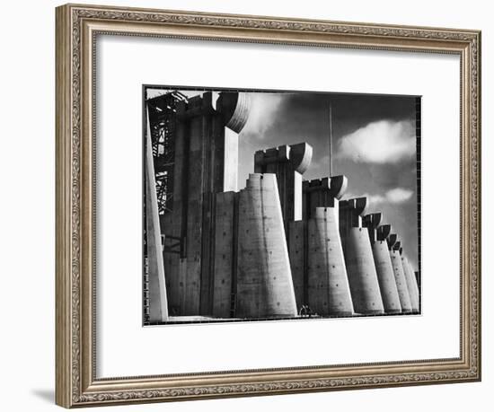 Fort Peck Dam as Featured on the Very First Cover of Life Magazine-Margaret Bourke-White-Framed Premium Photographic Print