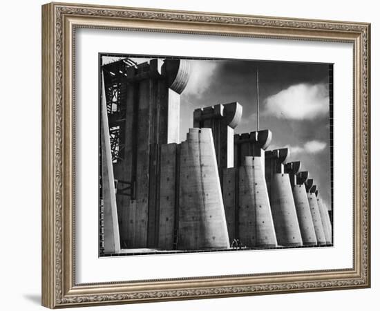 Fort Peck Dam as Featured on the Very First Cover of Life Magazine-Margaret Bourke-White-Framed Photographic Print