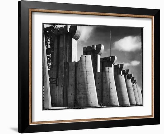 Fort Peck Dam as Featured on the Very First Cover of Life Magazine-Margaret Bourke-White-Framed Photographic Print