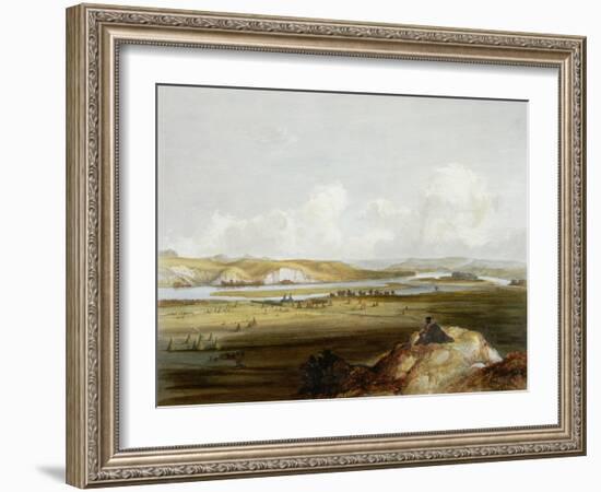 Fort Pierre, Missouri, Plate 10, Travels in the Interior of North America-Karl Bodmer-Framed Giclee Print