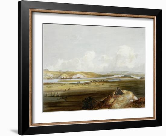 Fort Pierre, Missouri, Plate 10, Travels in the Interior of North America-Karl Bodmer-Framed Giclee Print