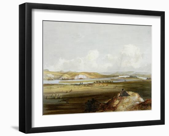 Fort Pierre, Missouri, Plate 10, Travels in the Interior of North America-Karl Bodmer-Framed Giclee Print