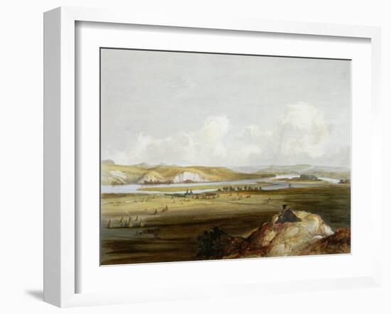 Fort Pierre, Missouri, Plate 10, Travels in the Interior of North America-Karl Bodmer-Framed Giclee Print