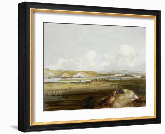 Fort Pierre, Missouri, Plate 10, Travels in the Interior of North America-Karl Bodmer-Framed Giclee Print