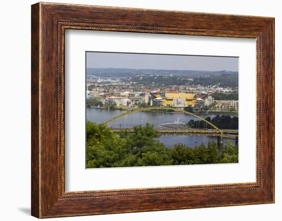 Fort Pitt Bridge, Pittsburgh, Pennsylvania, USA-Susan Pease-Framed Photographic Print