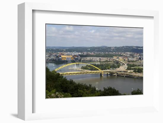 Fort Pitt Bridge, Pittsburgh, Pennsylvania, USA.-Susan Pease-Framed Photographic Print