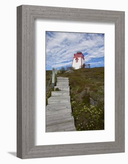 Fort Point Lighthouse, Trinity, Newfoundland, Canada-Greg Johnston-Framed Photographic Print