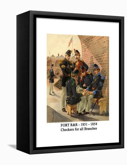 Fort R&R - 1851 - 1854 - Checkers for All Branches-Henry Alexander Ogden-Framed Stretched Canvas