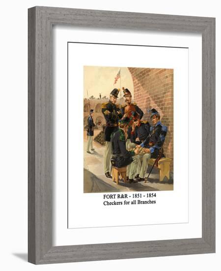 Fort R&R - 1851 - 1854 - Checkers for All Branches-Henry Alexander Ogden-Framed Art Print