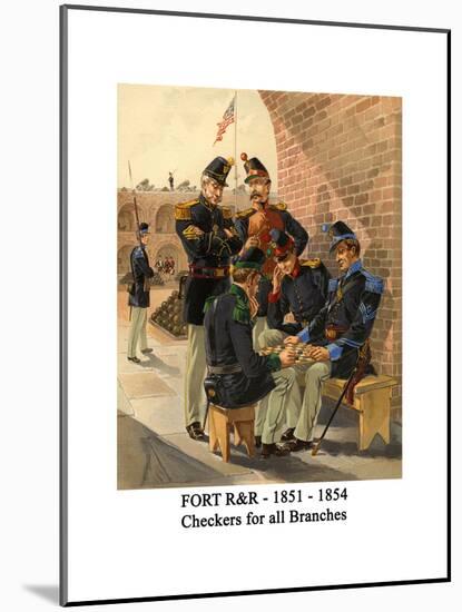 Fort R&R - 1851 - 1854 - Checkers for All Branches-Henry Alexander Ogden-Mounted Art Print